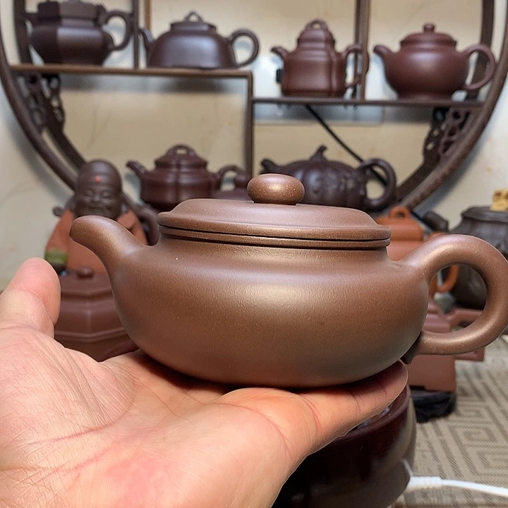 紫砂茶壶老*孩原矿紫砂壶