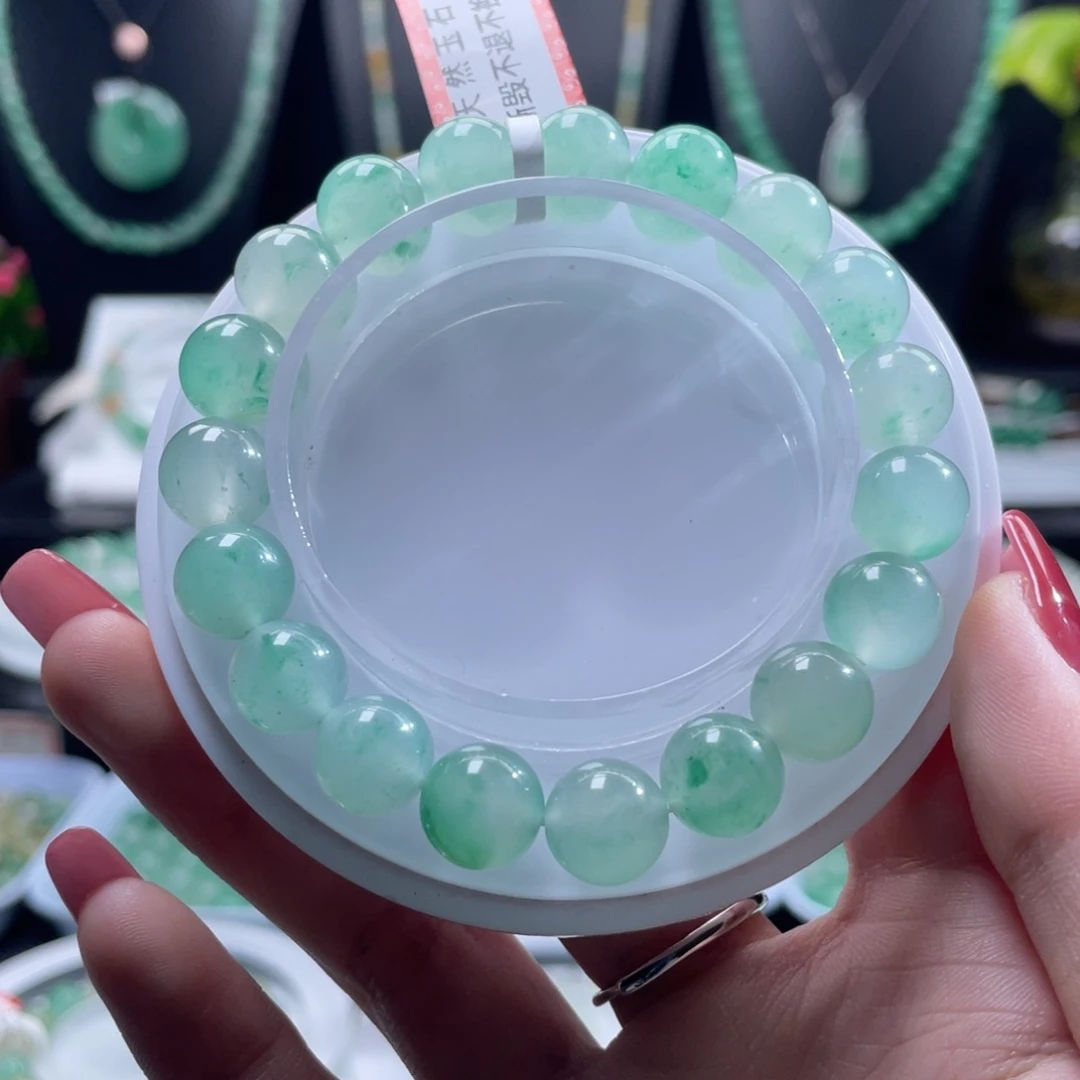 石英质玉（非洲翠）未镶嵌手串