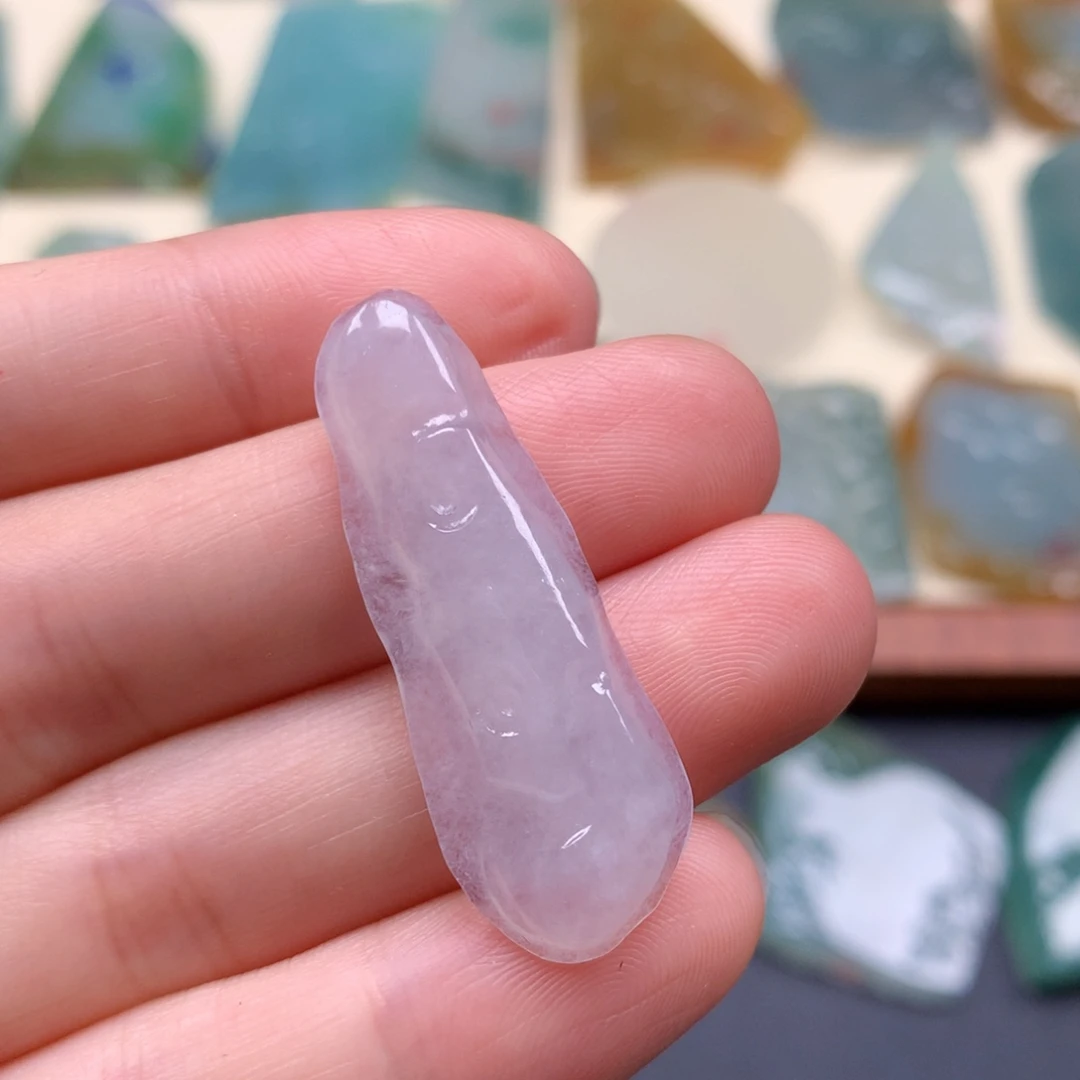 定制翡翠未镶嵌天然缅甸翡翠包邮包绳子