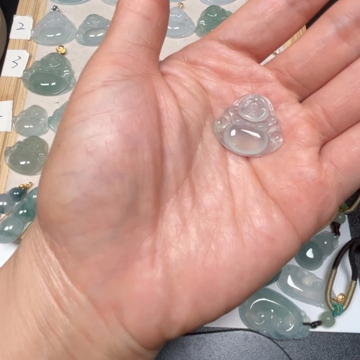 翡翠未镶嵌吊坠(不含链)翡翠