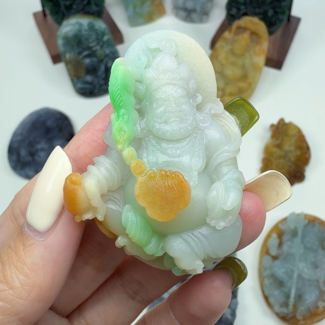 定制翡翠未镶嵌财神