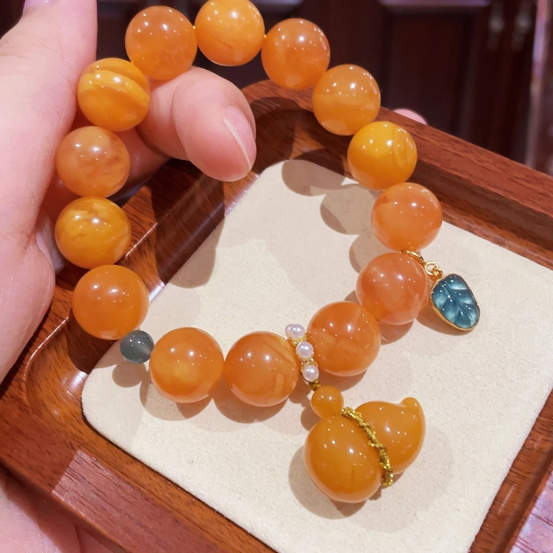 蜜蜡手链未镶嵌手串