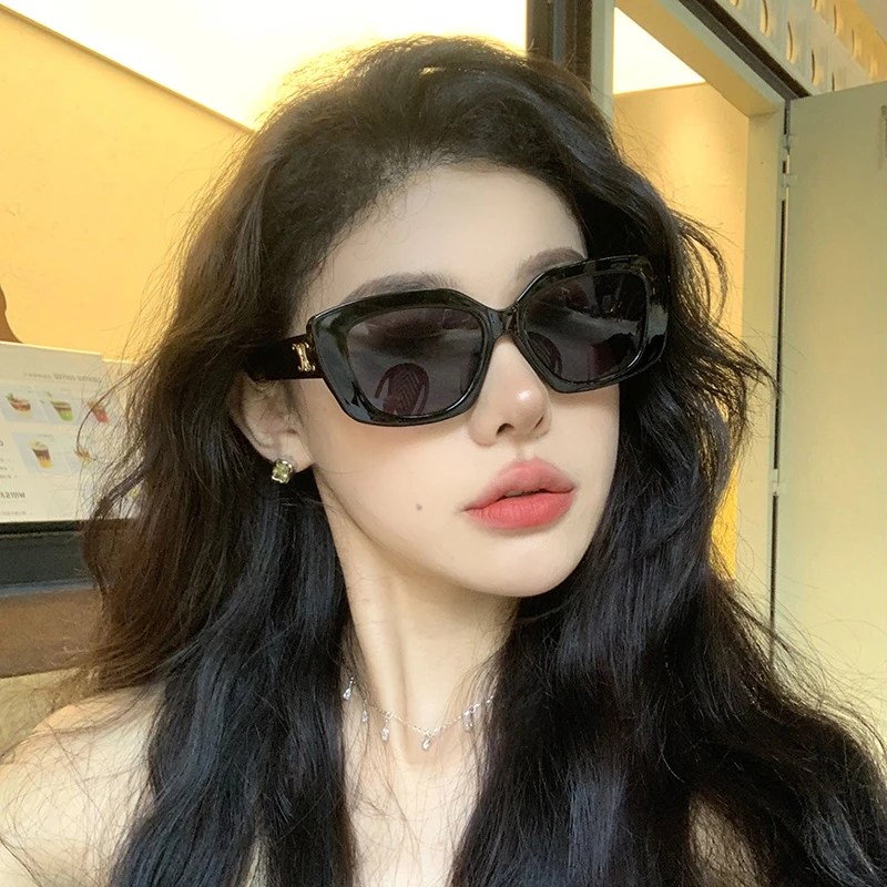 复古长方形大框墨镜欧美潮款辣妹凹造型显瘦防紫外线时尚个性潮女