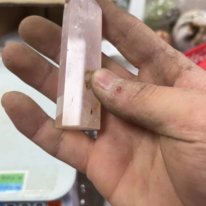 水晶635未镶嵌粉晶柱