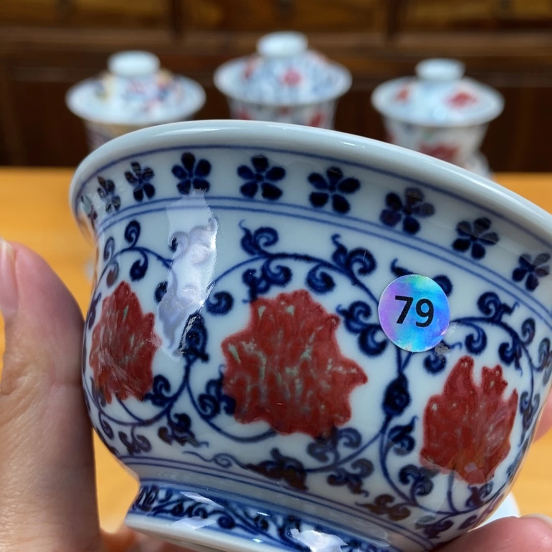 手绘现代茶具非古董