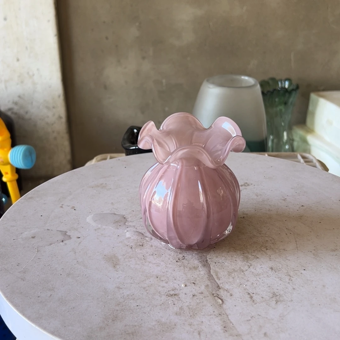 弘扬琉璃花器微瑕高度12