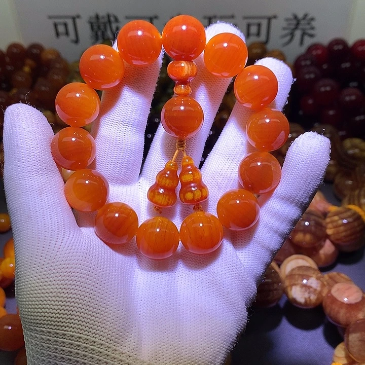 松木（琥珀木）手串/手链1.6 包浆高货