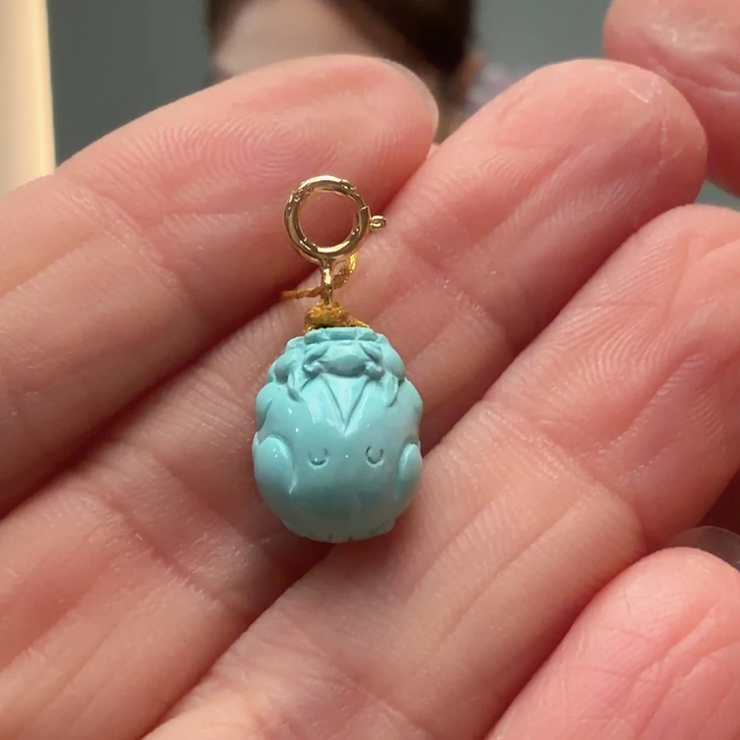 绿松石未镶嵌颈饰