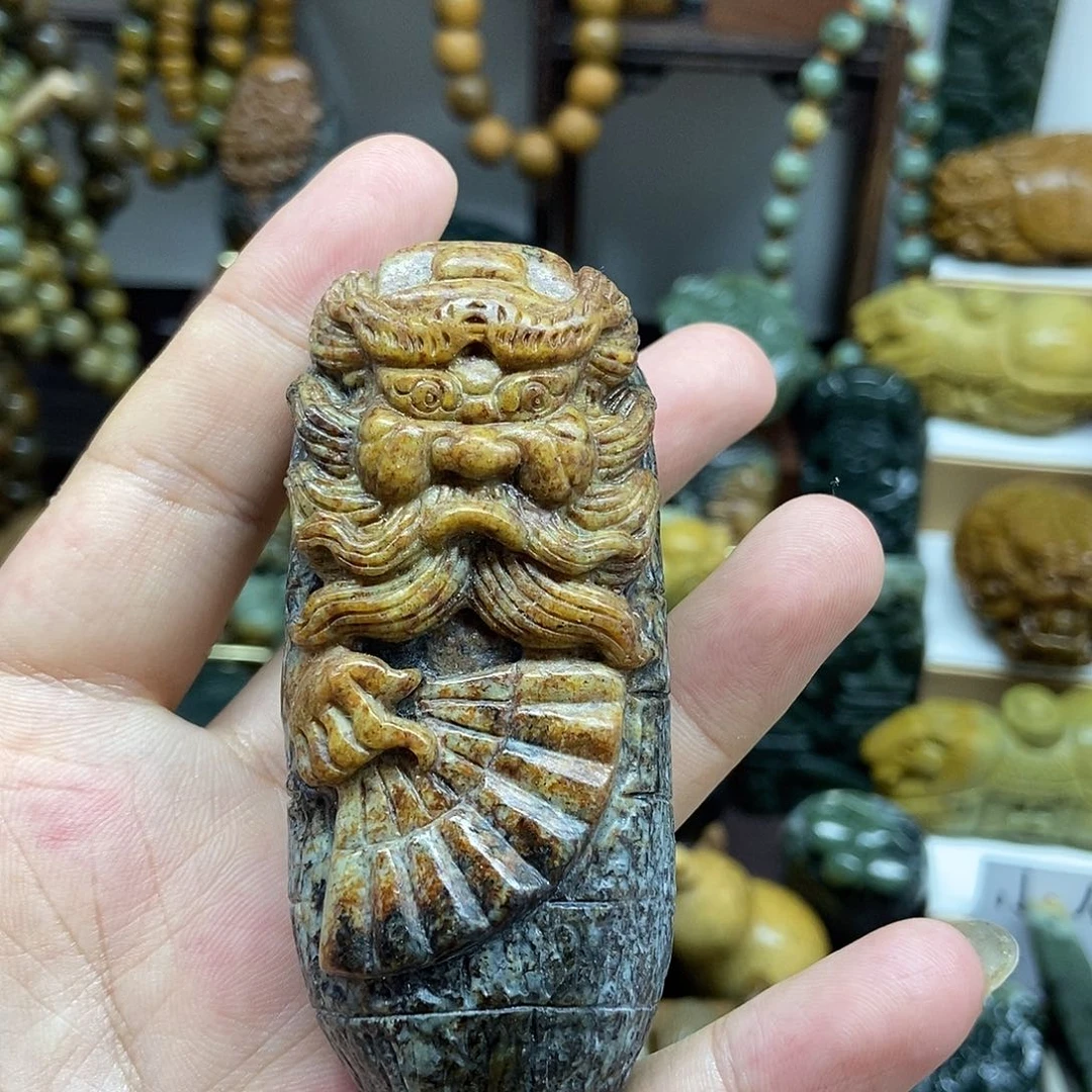 岫岩河磨玉（透闪石质玉）未镶嵌把件