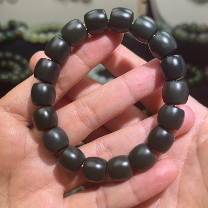 和田玉未镶嵌手链卡12