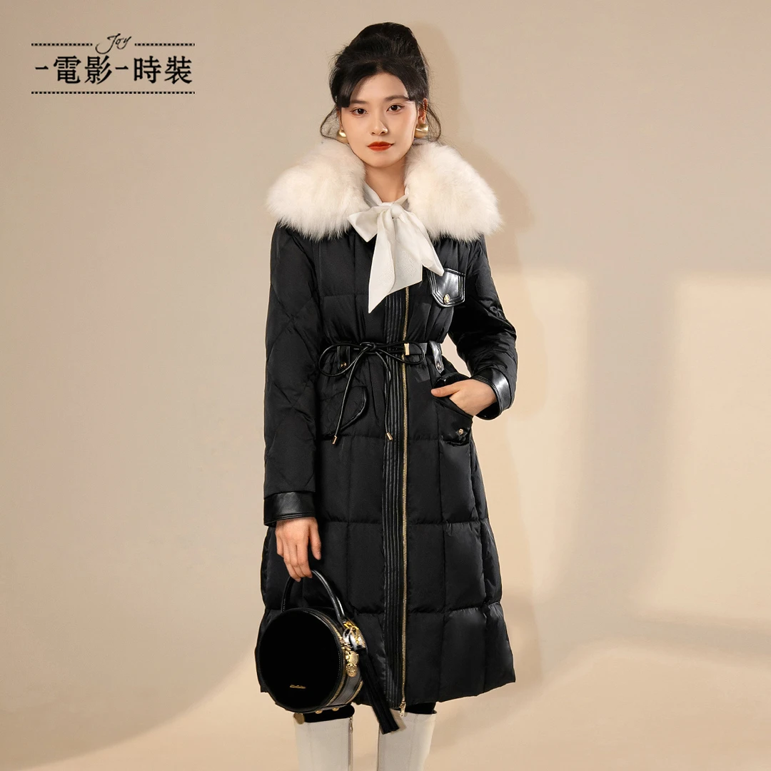 【何逐言】一电影一时装狐狸毛领羽绒服外套（毛领可拆） DFEGI142870