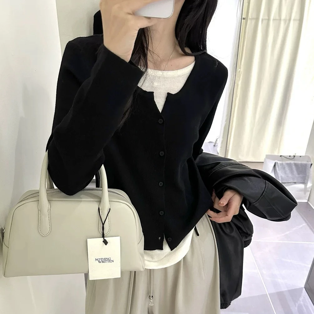 126 韩系ins风百搭时尚假两件软糯舒适毛衣开衫