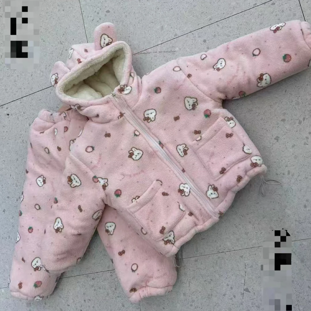 加厚睡衣开衫帽子棉睡衣