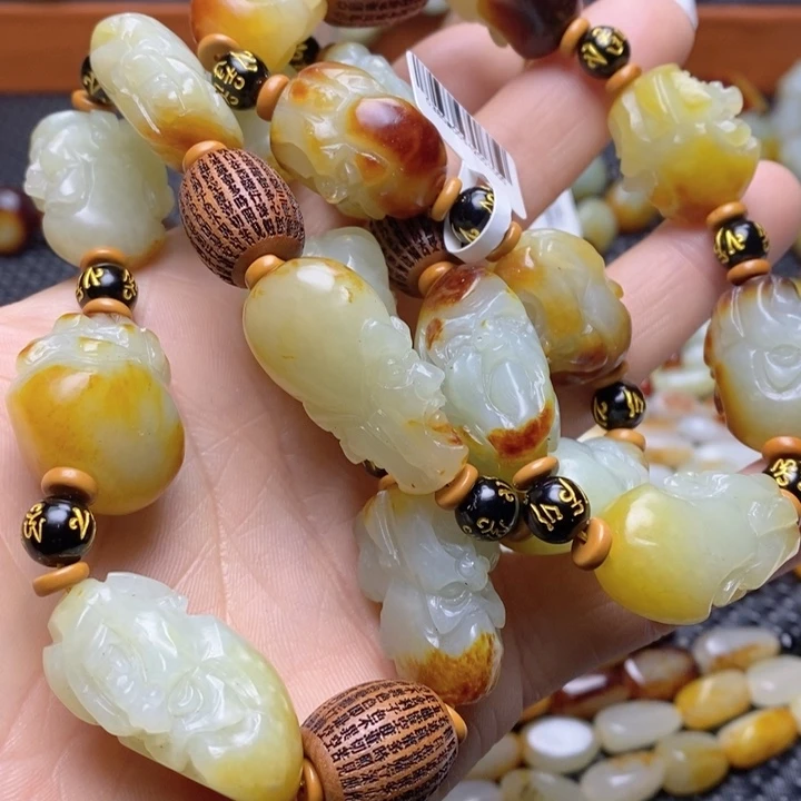 和田玉手链未镶嵌亞*