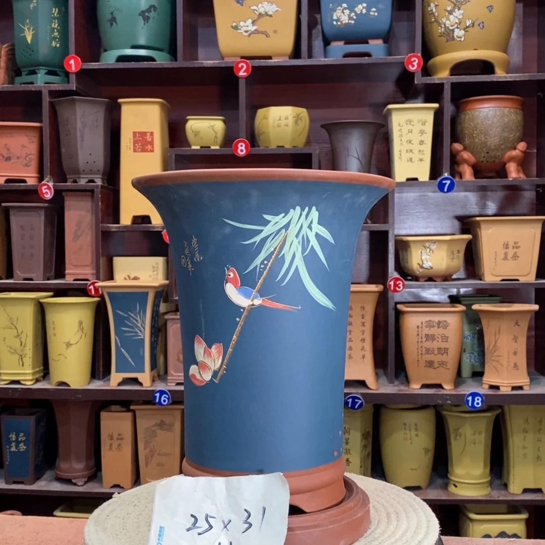 紫砂花盆紫砂花盆