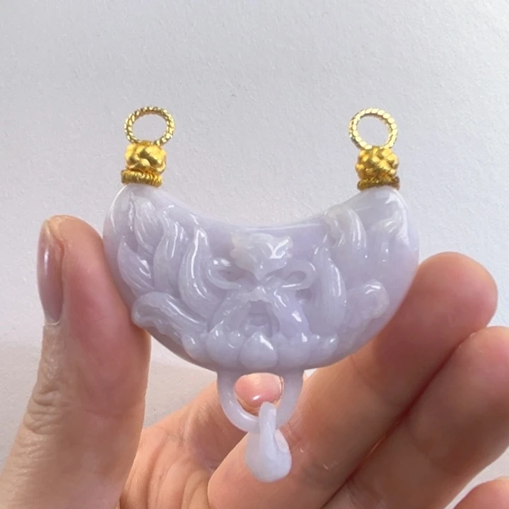 翡翠吊坠(赠链)未镶嵌代编织