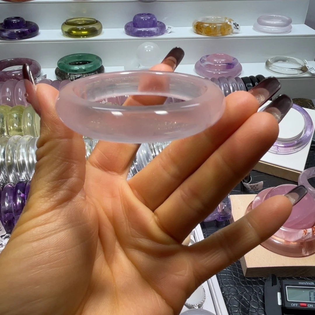 水晶手镯51.2圈口50号未镶嵌