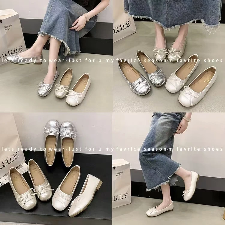 【高货孤品】001-088品牌撤柜女鞋时尚百搭夏季法式平底软底浅口【S】