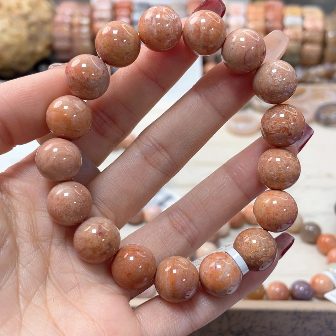 硅化珊瑚（珊瑚玉）手链未镶嵌嗨****我786