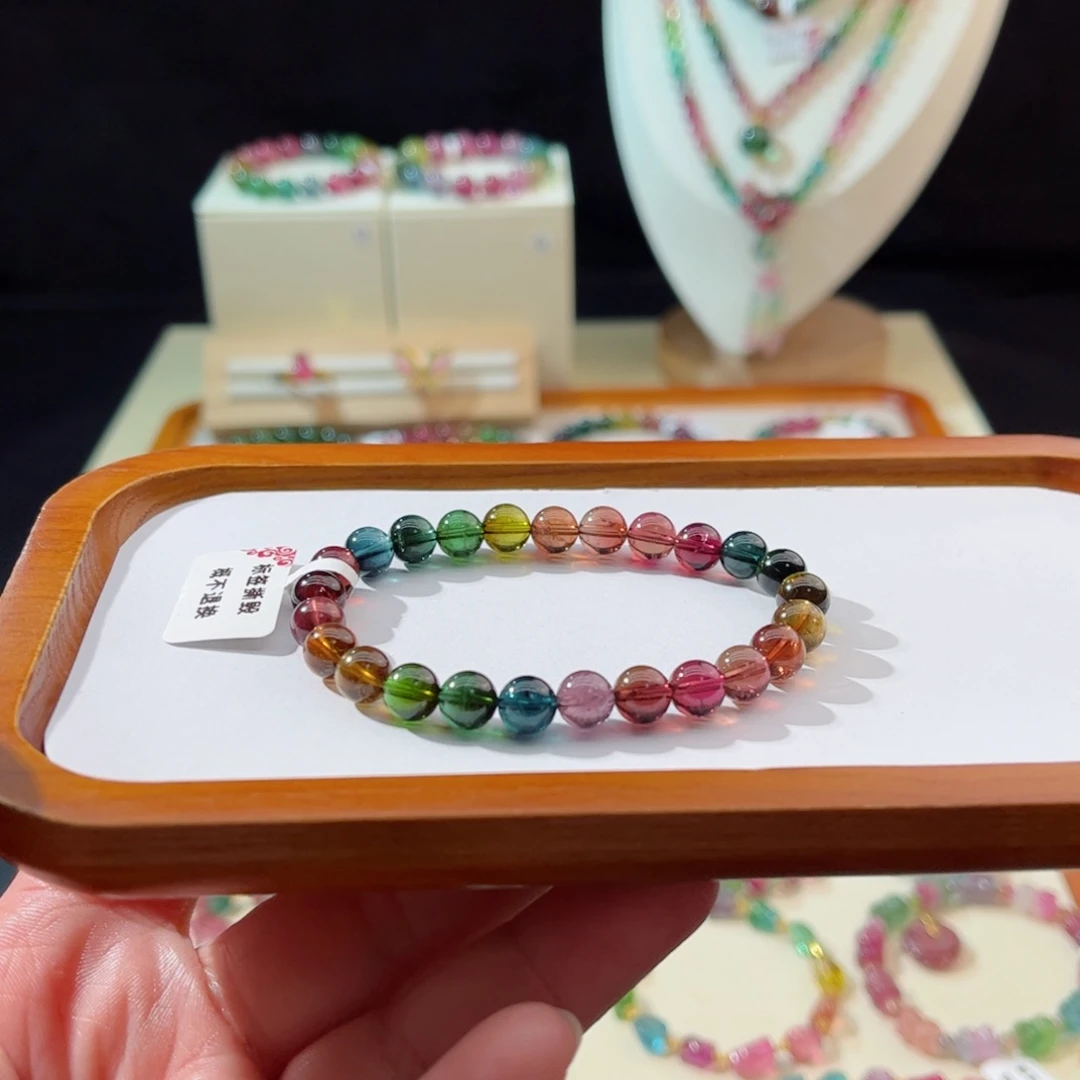 碧玺手串未镶嵌手串