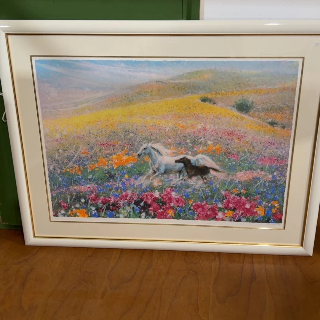 绘画城**丹热门火爆屏风框画油画版画回流