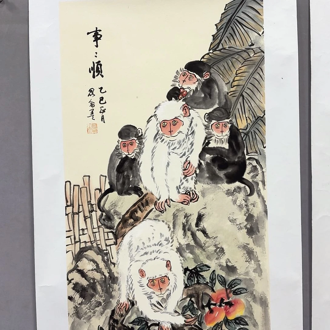 国画亲笔手绘放心去藏