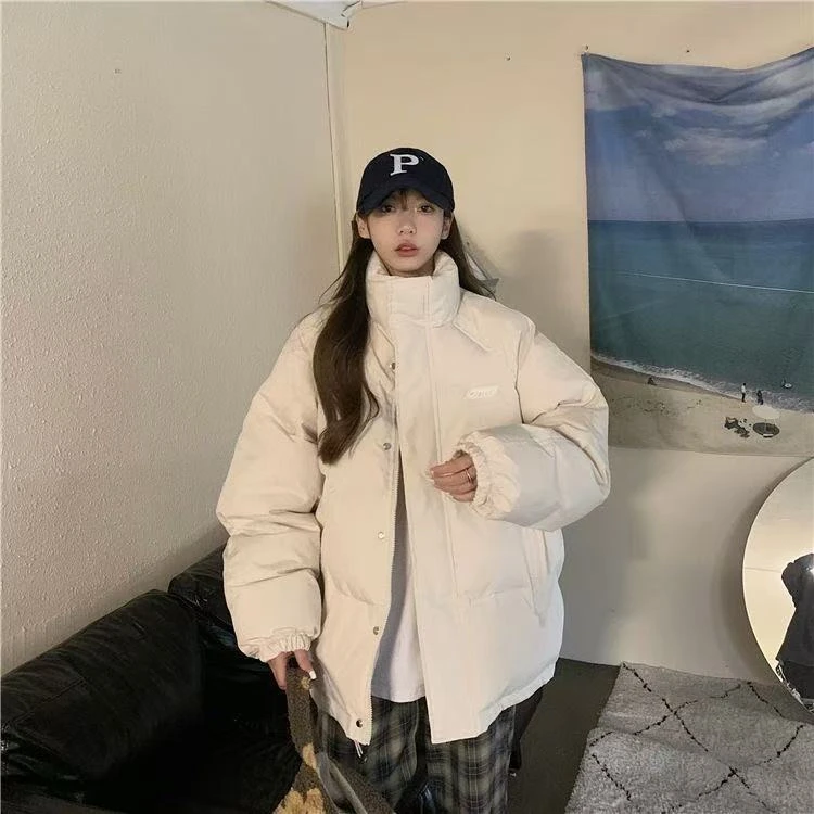 【年末清】冬季新款棉袄韩版立领宽松短款时尚棉衣外套女