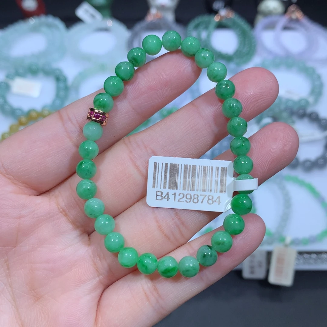 未镶嵌手串翡翠天然