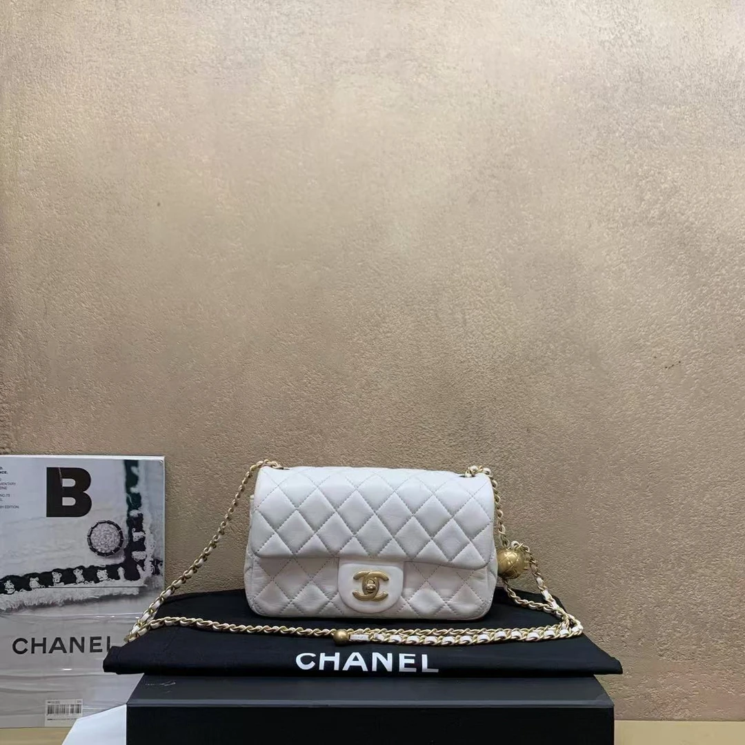 99新 Chanel/香奈儿 壹臻/白金金球大mini31开/dx1096