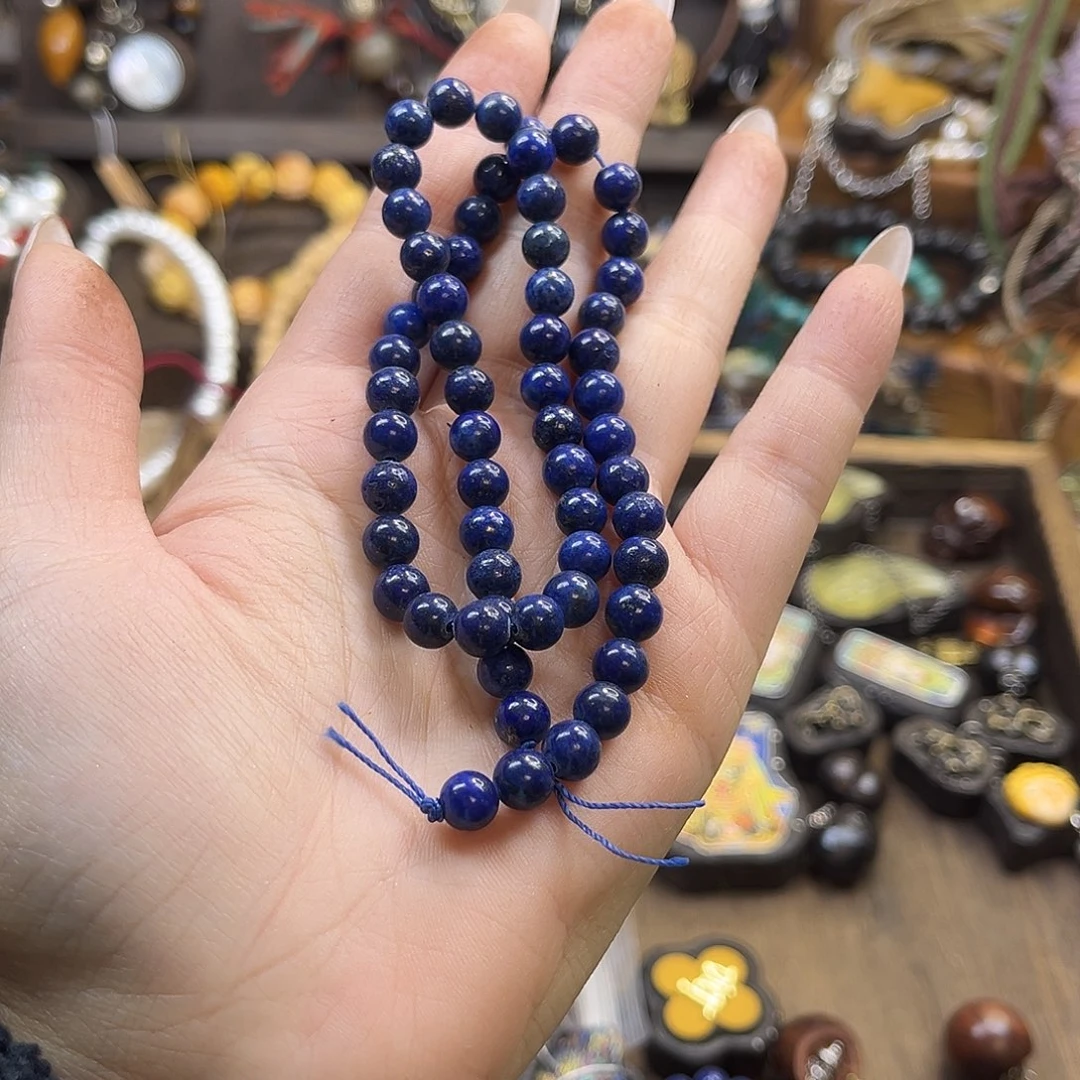 水晶未镶嵌手链青金石一条40cm