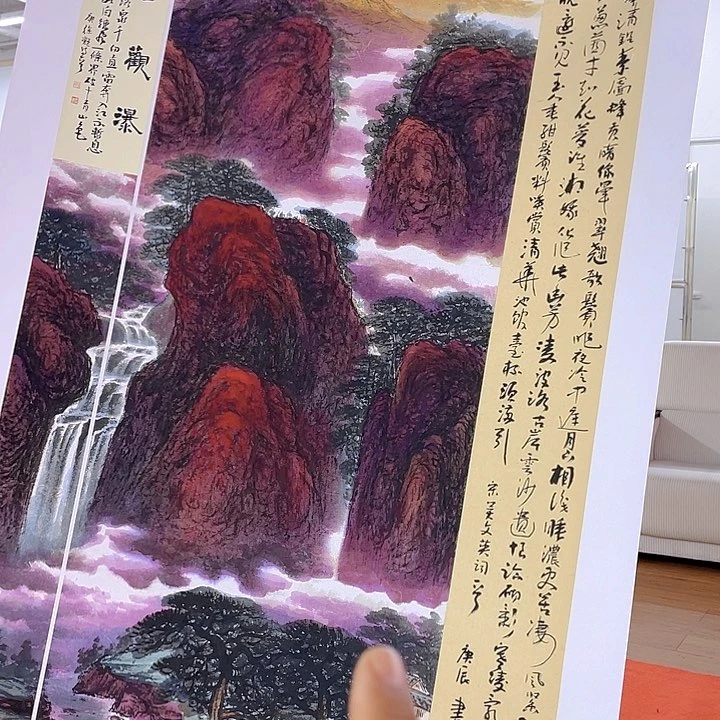 国画宋庄的一个小镇上