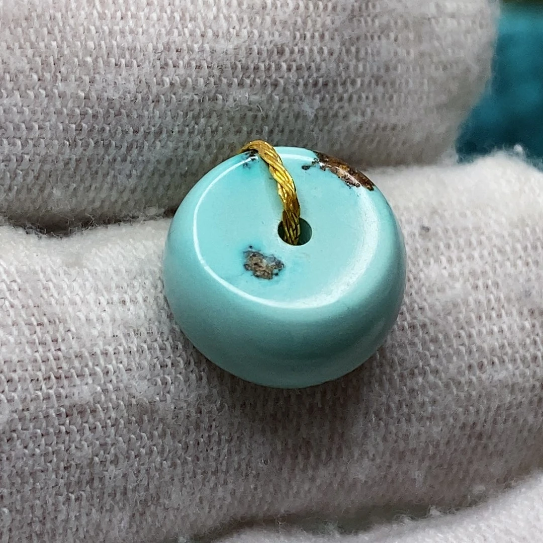 绿松石未镶嵌天然原矿 带武汉地大证书