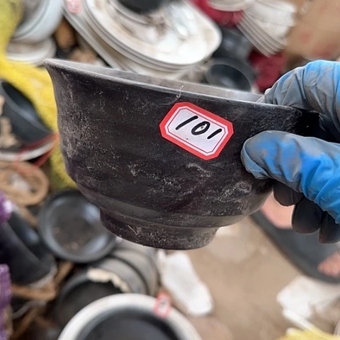 瓷片国营厂库存微瑕14.5厘米101