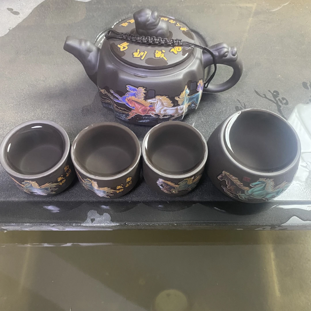 300毫升八骏图一壶四杯