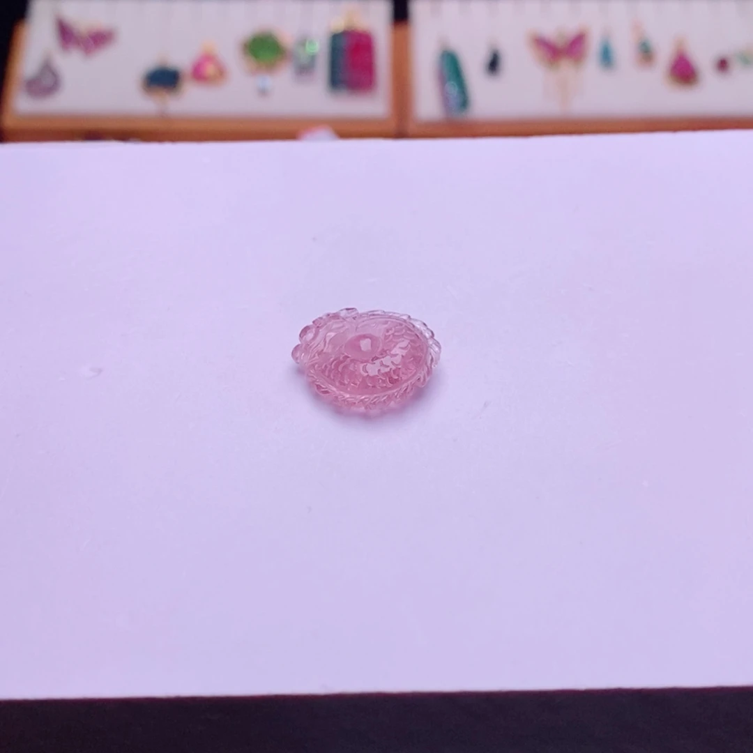 未镶嵌单颗龙扣m碧玺