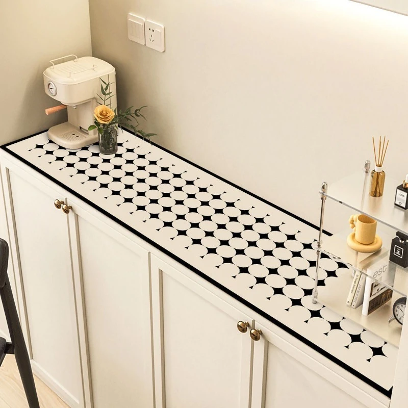 茶几装饰垫子 现代简约餐厅餐桌易擦免洗皮革鞋柜装饰垫