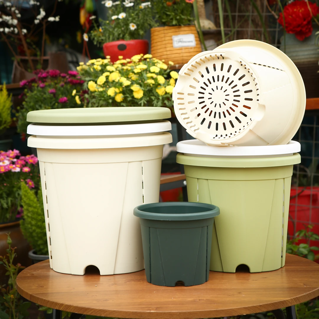 新款第三代青山盆加厚蓝莓控根透气不闷根侧孔树脂月季塑料大花盆