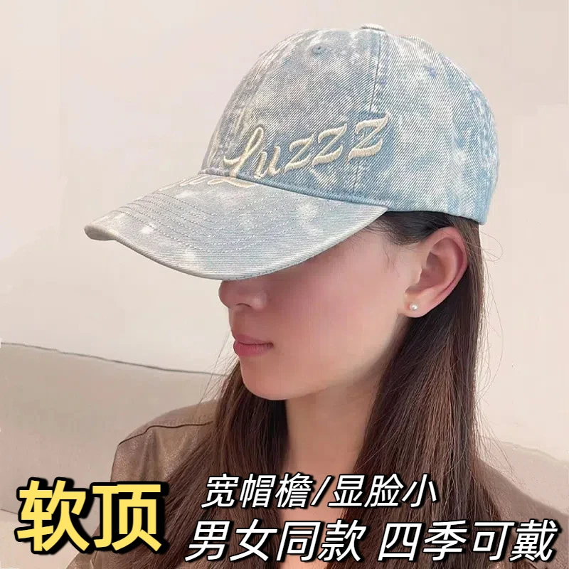 2025新款棒球帽牛仔帽子女户外运动时尚百搭遮阳宽檐软顶鸭舌帽男