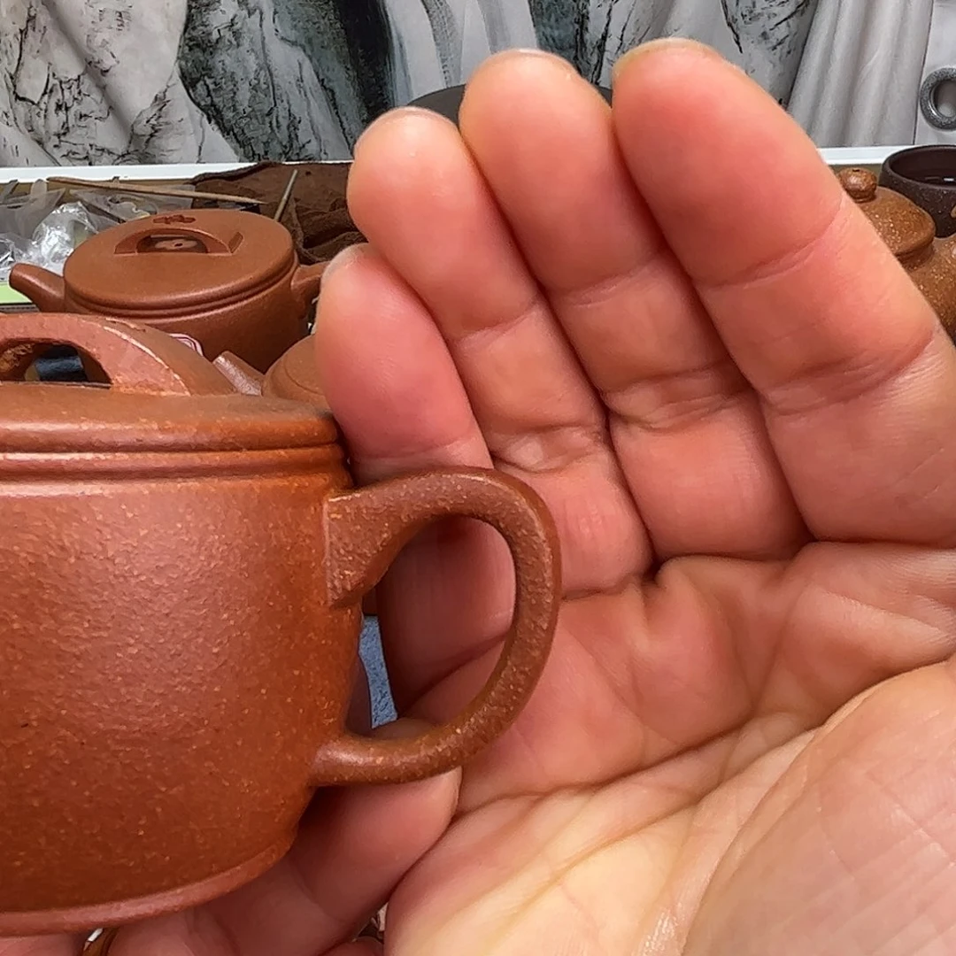 紫砂茶壶轻*醐汉瓦100cc红降坡