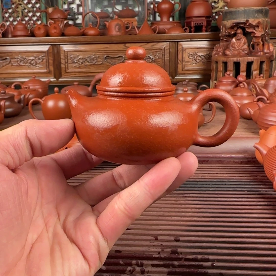 茶壶朱泥潮州手拉壶