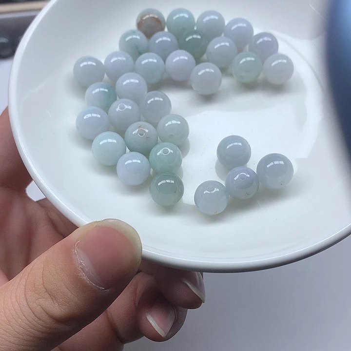 翡翠散珠翡翠31颗88块卡10