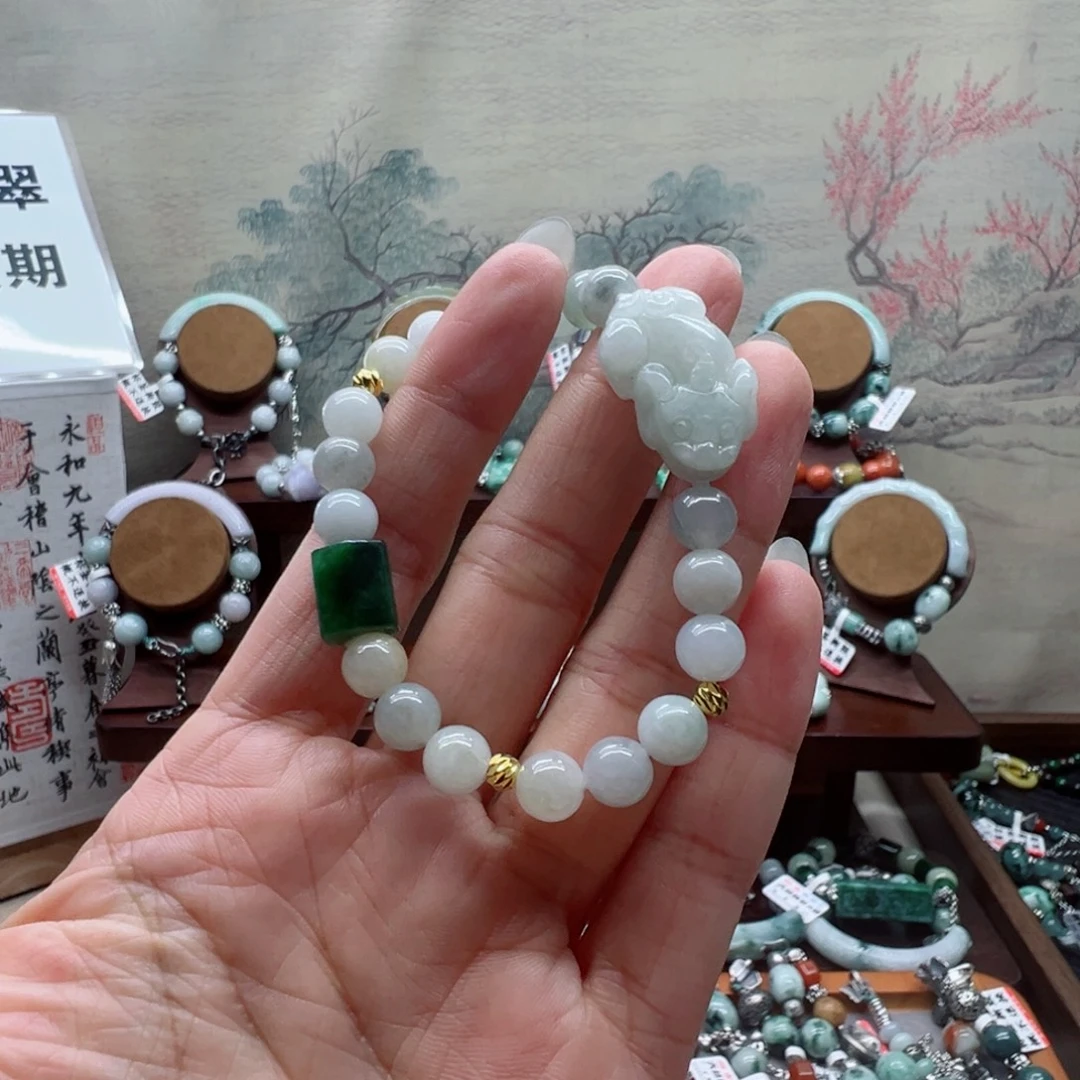 未镶嵌手链翡翠翡翠手串