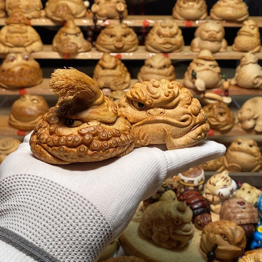 格***物香榧木竹根雕工艺精湛工艺