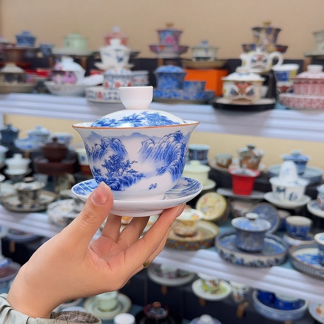 盖碗里的水煮开后