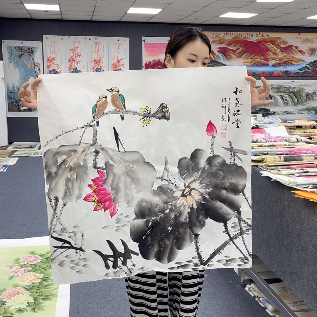 国画作品小姐姐放漏…
