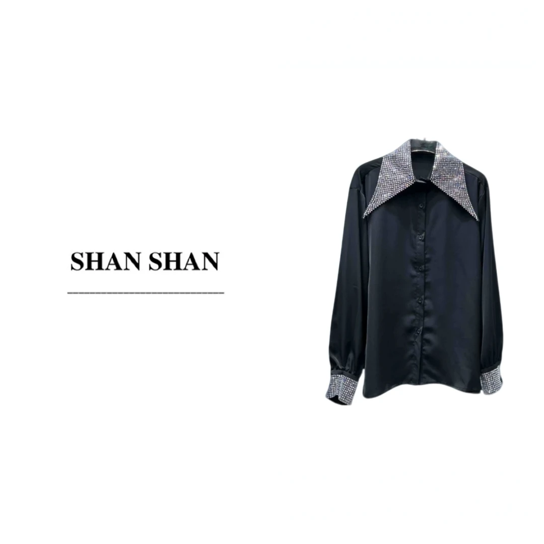 SS姗姗春季收腰显瘦轻奢休闲气质百搭时尚中长款衬衫50270118