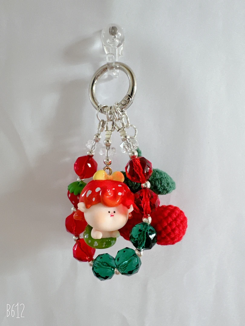 可爱萌粒泡泡蛇手机链