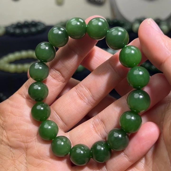 和田玉未镶嵌手链卡12