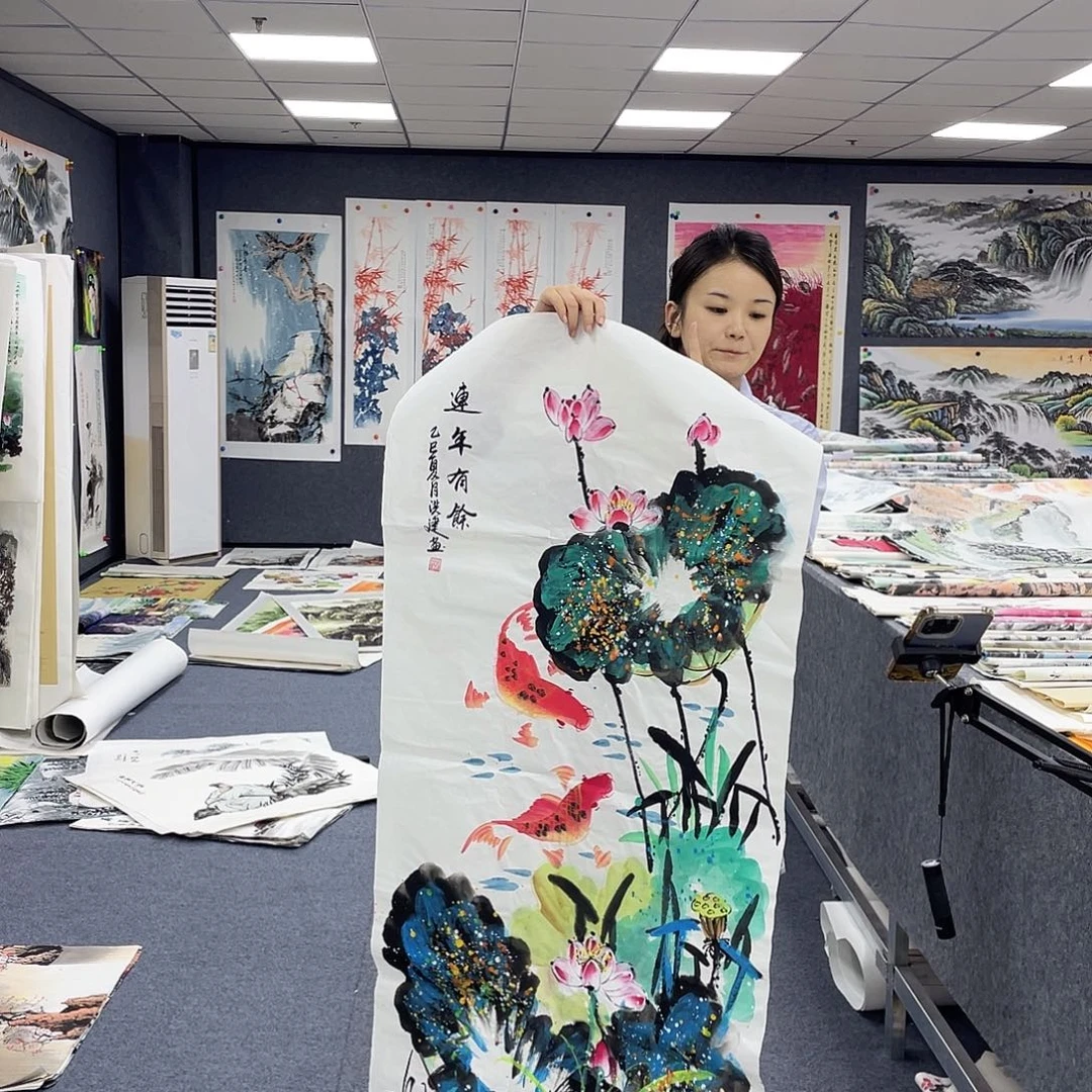 国画作品小姐姐放漏…