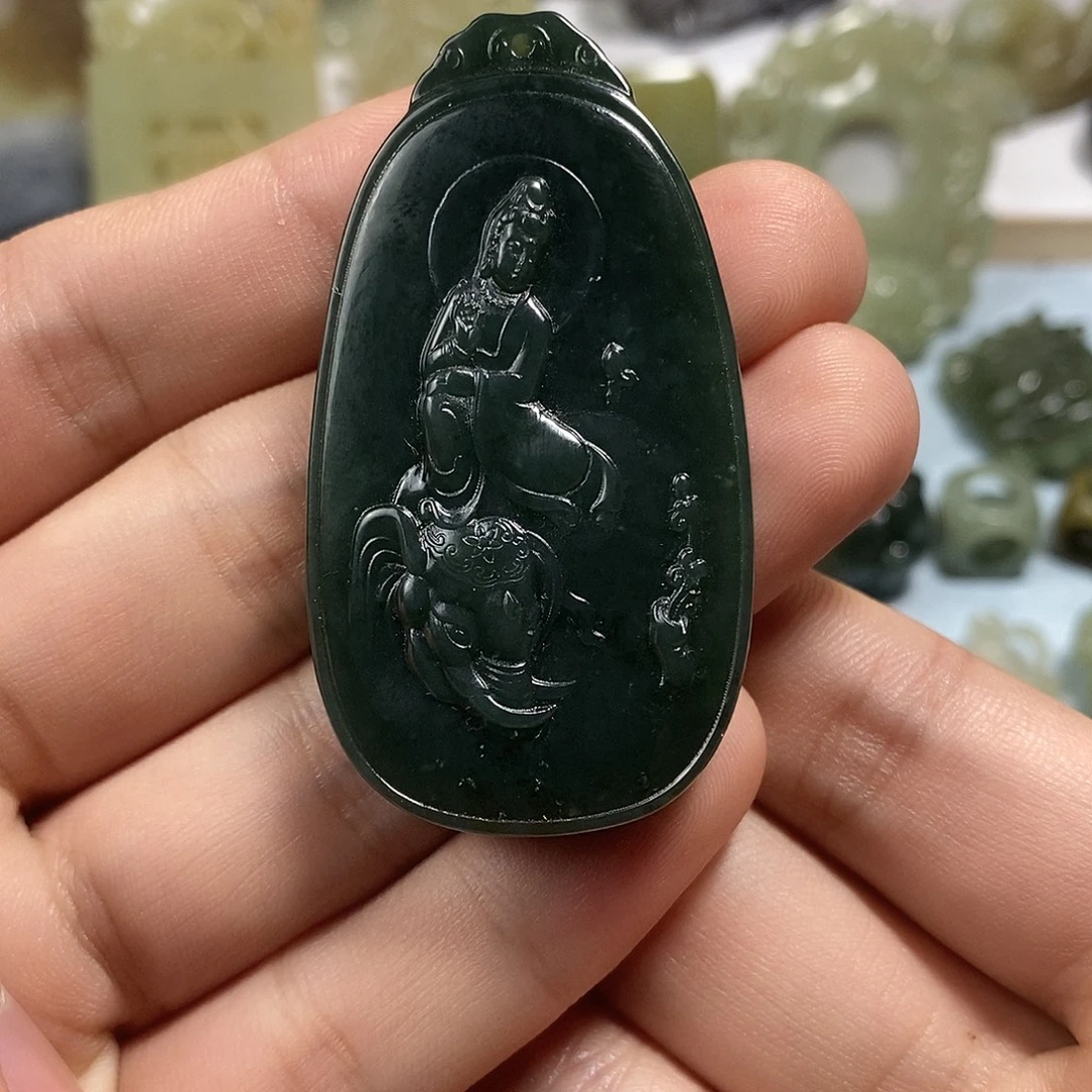 和田玉未镶嵌挂件